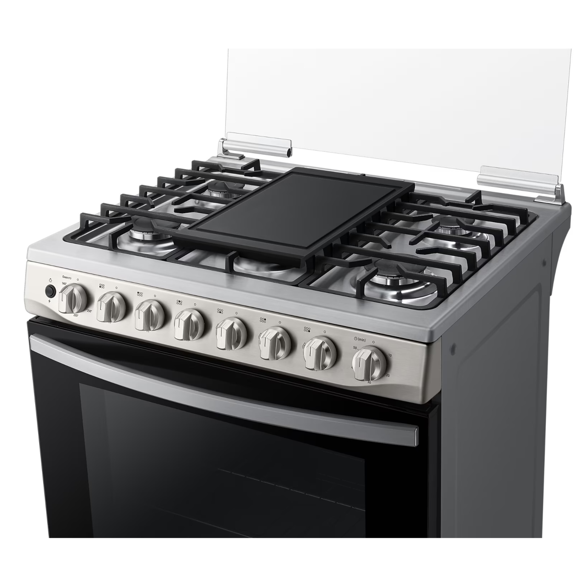 Estufa Samsung NX52T5411MS/AX 30" 6 Quemadores C/Capelo, Comal Silver ALBY ENTREGA SÓLO VÁLIDA EN LA CIUDAD DE MÉXICO Y ZONA METROPOLITANA