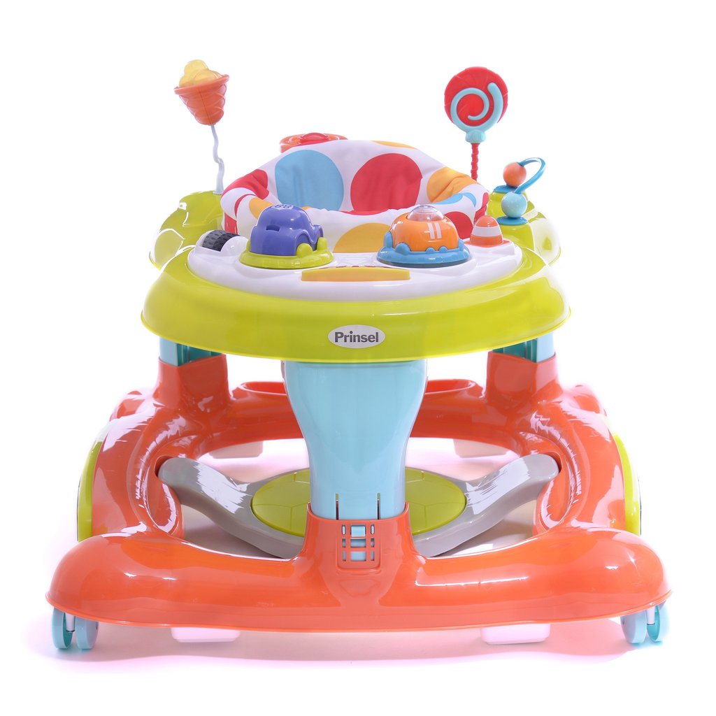 Andadera Centro PRINSEL MultiActivity 3en1 Naranja.