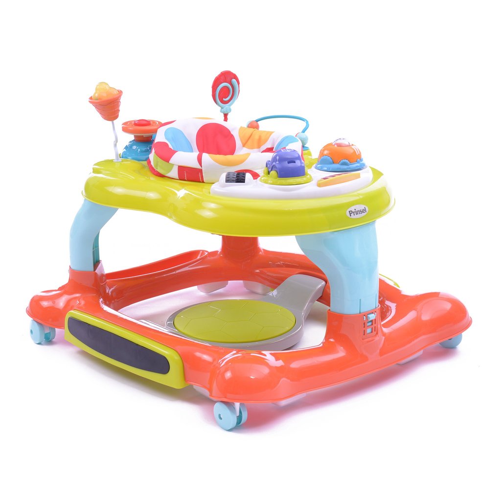 Andadera Centro PRINSEL MultiActivity 3en1 Naranja.