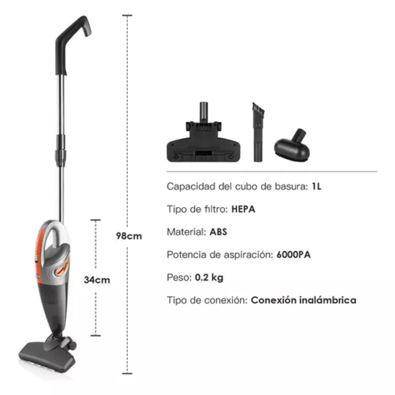 Aspiradora De Mano De De Para Auto Portátil Dos En Uno