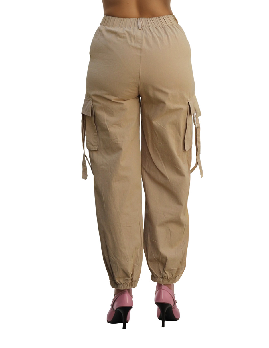 Pantalón jogger cargo Bomy straight para mujer