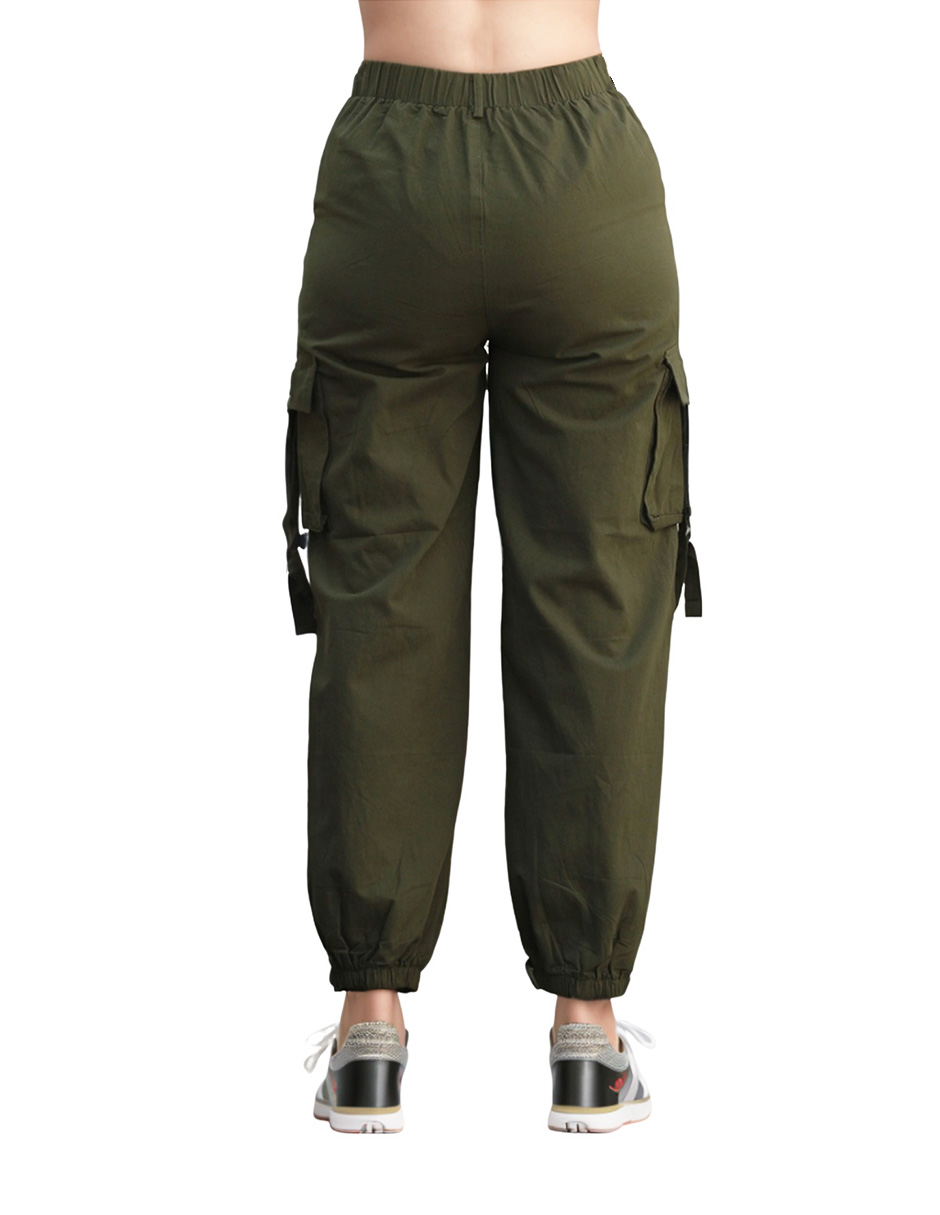 Pantalón jogger cargo Bomy straight para mujer