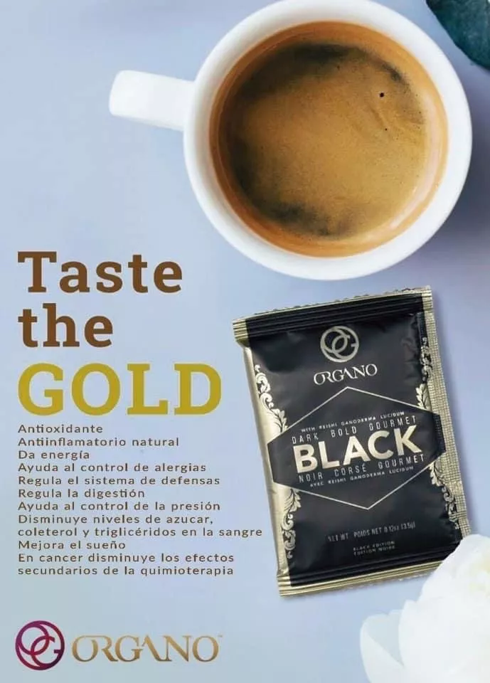 Café Organo Gold Negro, Mejora Tu Azucar Y Trigliceridos