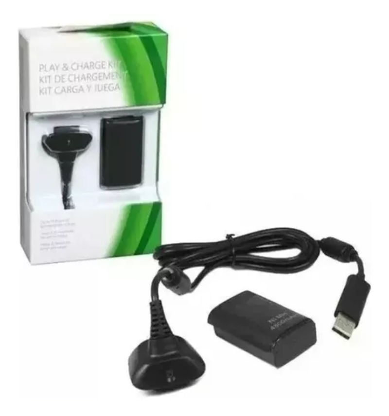 Kit Carga Y Juega Para Control Xbox 360