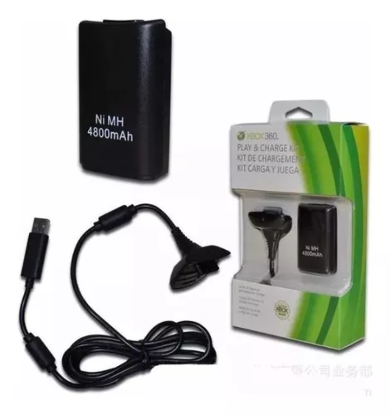 Kit Carga Y Juega Para Control Xbox 360