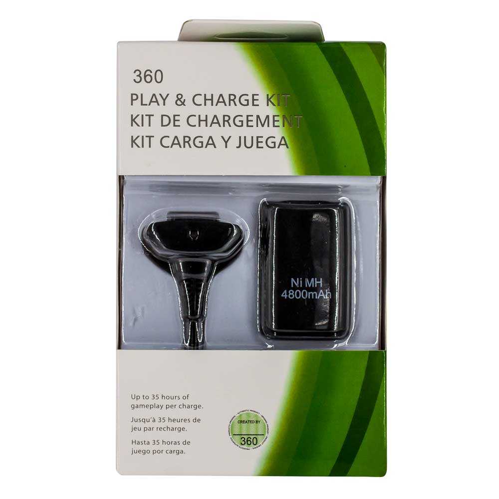 Kit Carga Y Juega Para Control Xbox 360