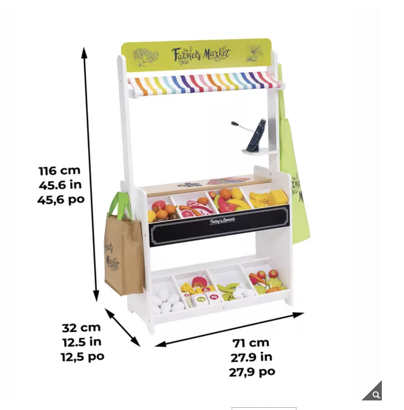 Juego de Supermercado con Accesorios De Madera