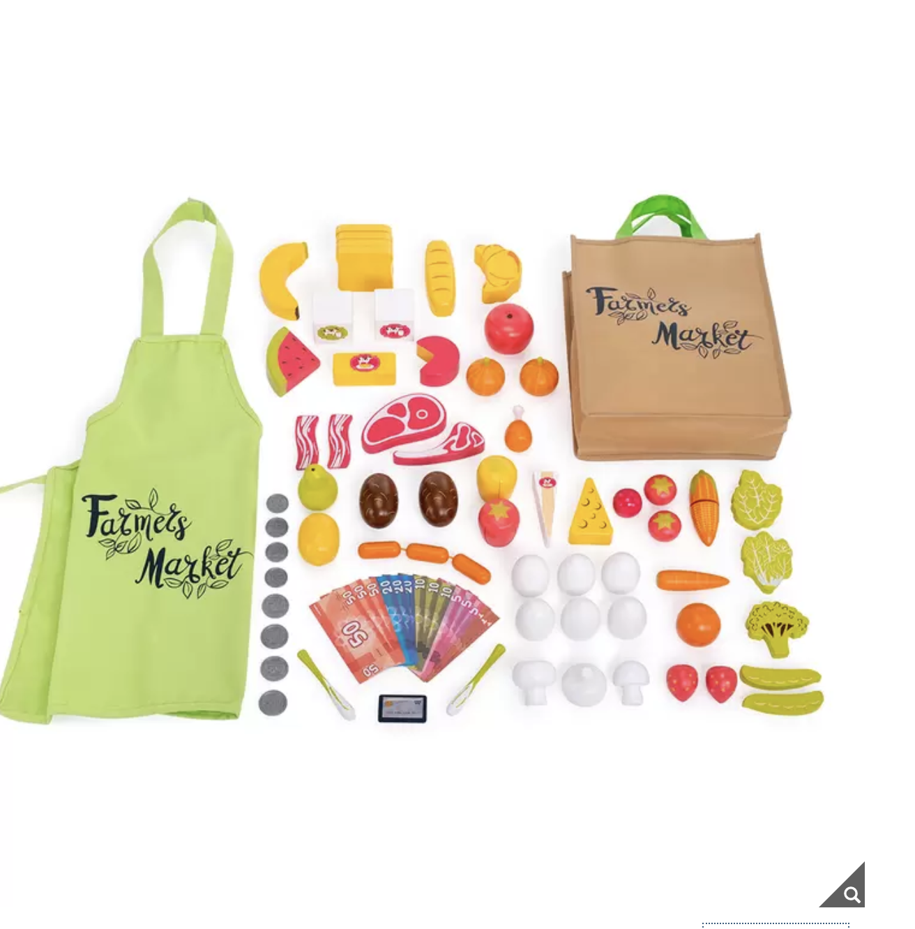 Juego de Supermercado con Accesorios De Madera