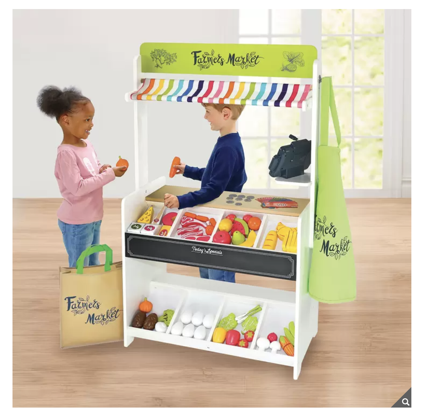 Juego de Supermercado con Accesorios De Madera