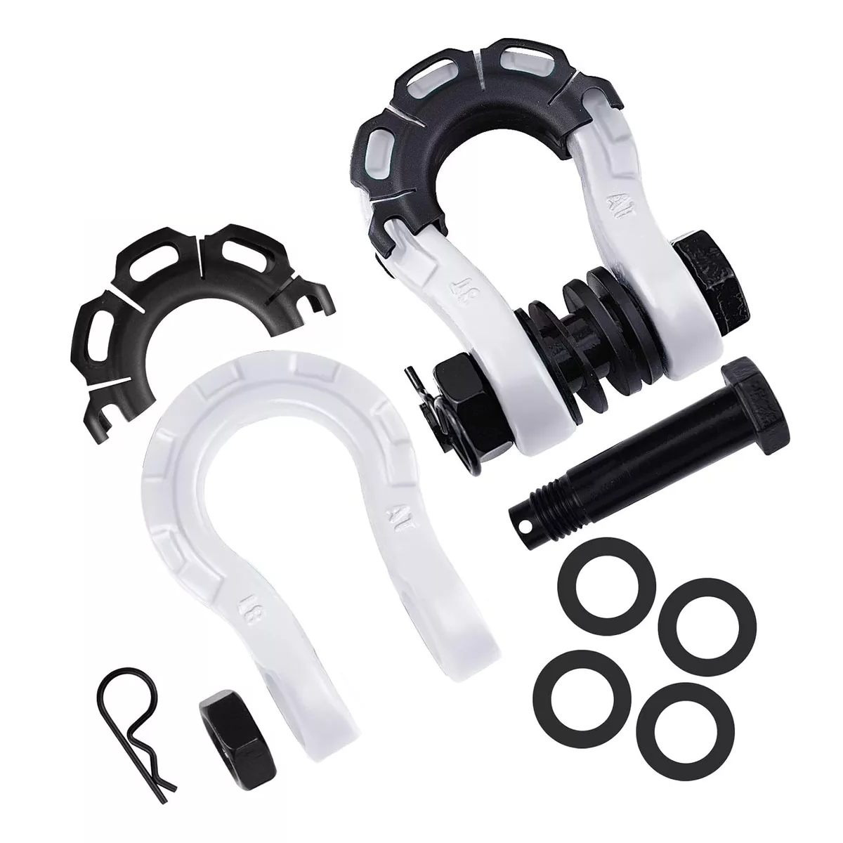 Grillete De Amarre Tipo U 3/4 Apto Para Jeep Wrangler 8t Blanco
