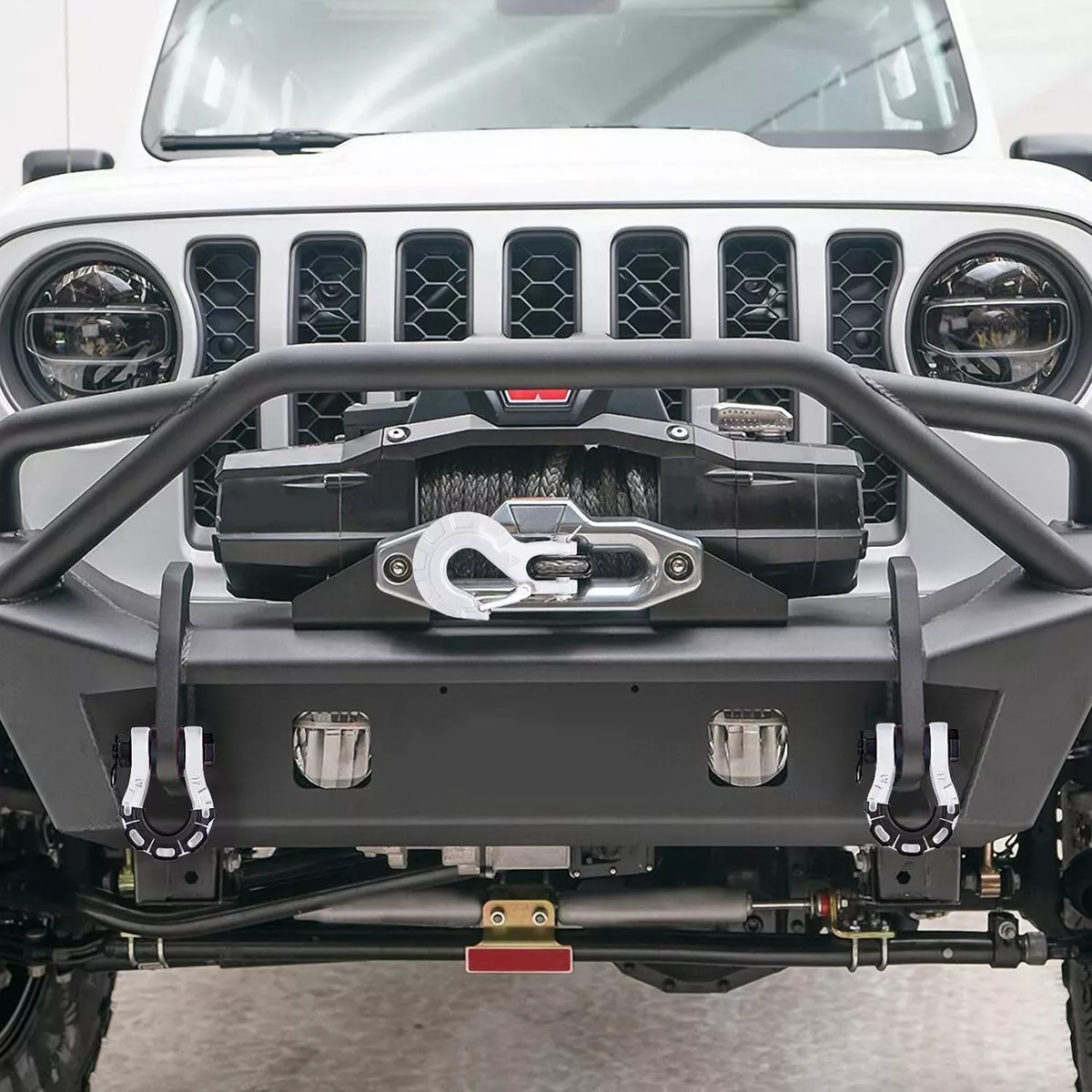 Grillete De Amarre Tipo U 3/4 Apto Para Jeep Wrangler 8t Blanco