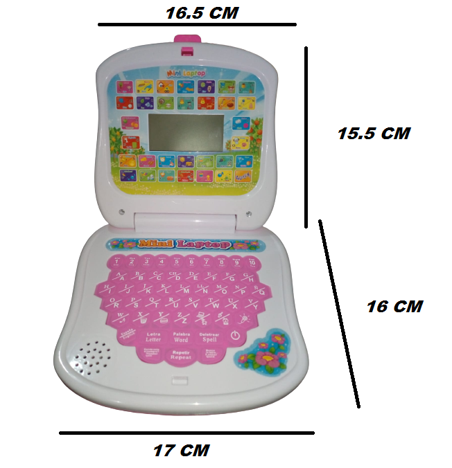 Laptop Mini Computadora Didactica Interactiva Educativa Aprendizaje 2 Idiomas