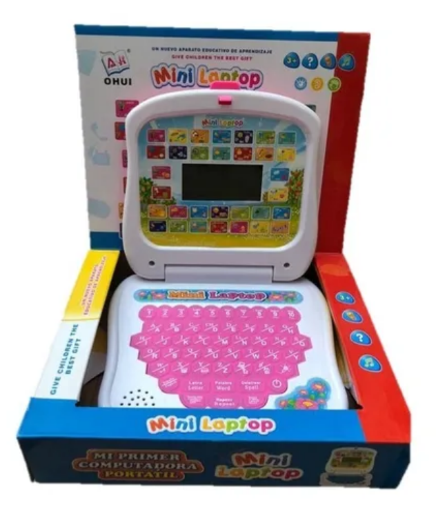 Laptop Mini Computadora Didactica Interactiva Educativa Aprendizaje 2 Idiomas