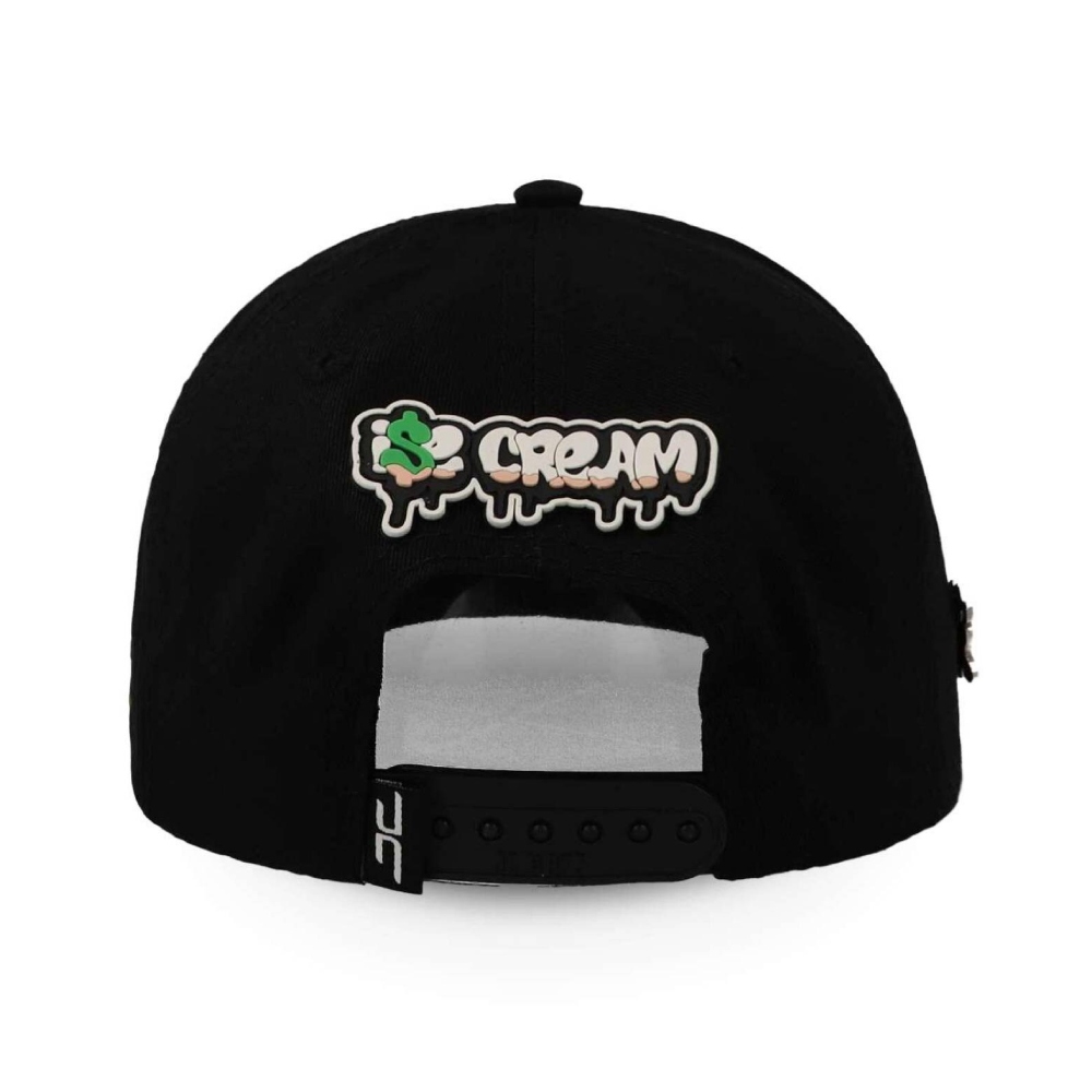 Gorra PLana JC Hats ice Cream Negro Ajustable 001658 De Hombre 
