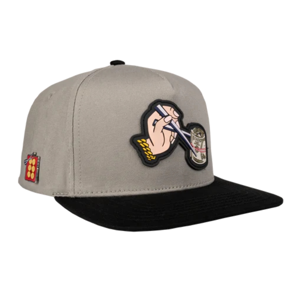 Gorra  Plana JC Hats Roll Gray Gris 001650 Ajustable De Hombre .