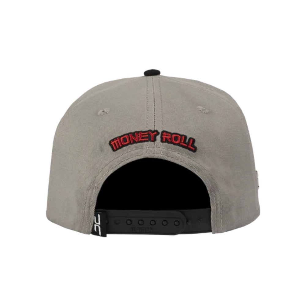 Gorra  Plana JC Hats Roll Gray Gris 001650 Ajustable De Hombre .
