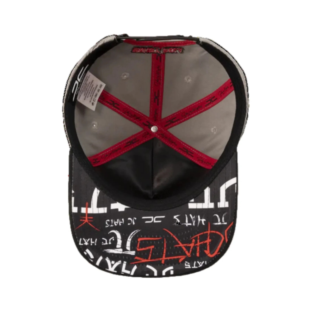 Gorra  Plana JC Hats Roll Gray Gris 001650 Ajustable De Hombre .