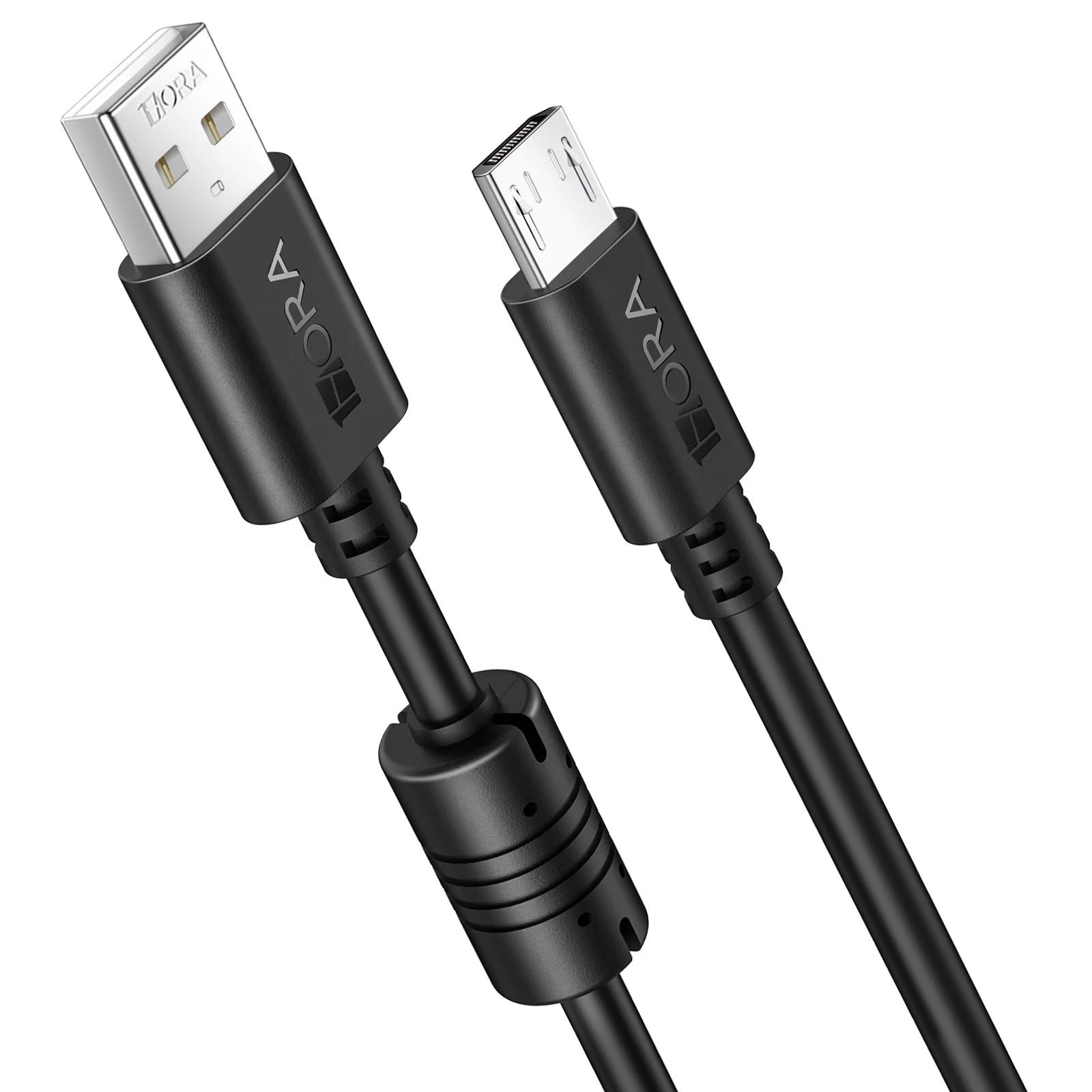 Cable Carga y Datos V8 Micro USB Reforzado 1.5m 1Hora Negro.