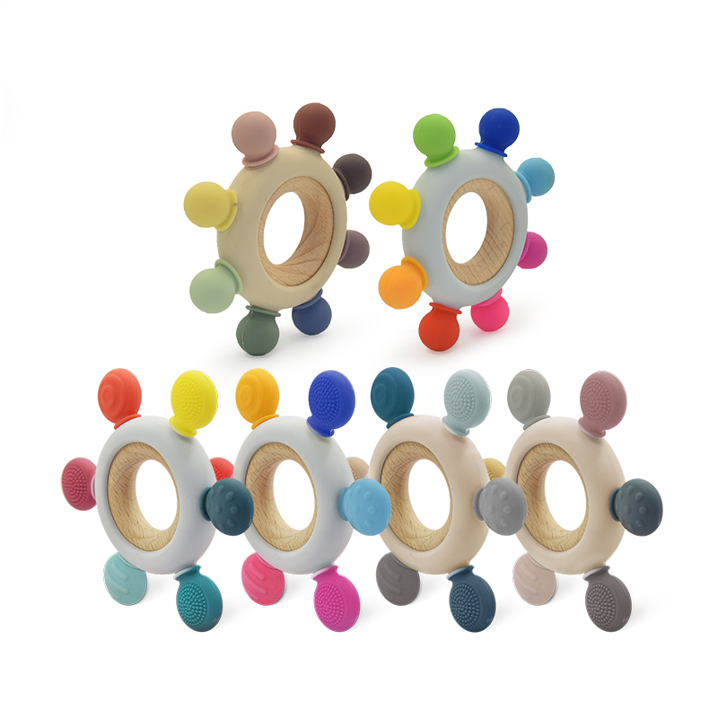 Mordedera Para Bebé Silicón Y Bambú Orgánica Premium