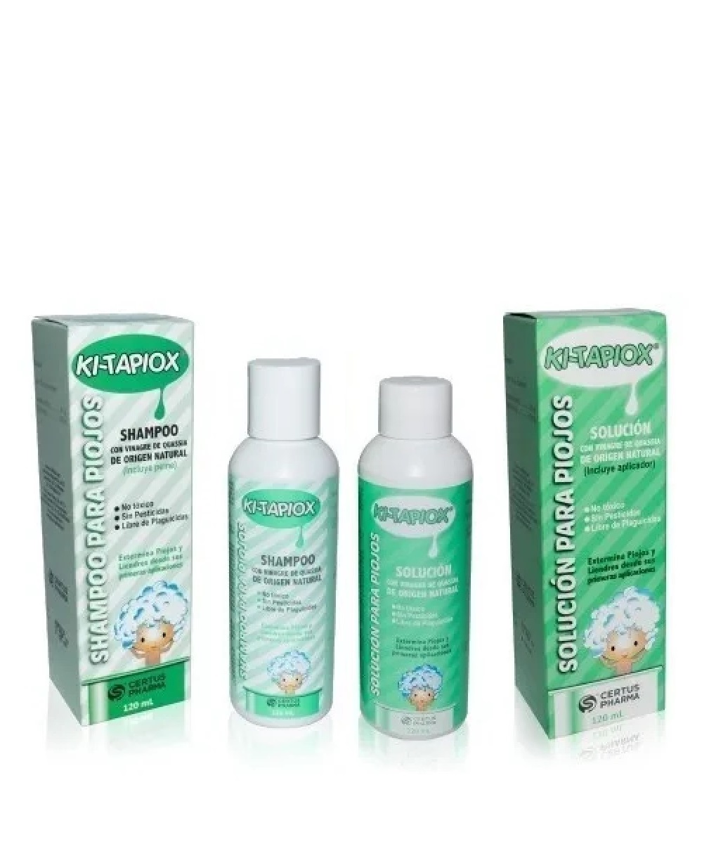 KITAPIOX Shampoo para Piojos y Liendres 120 mL
