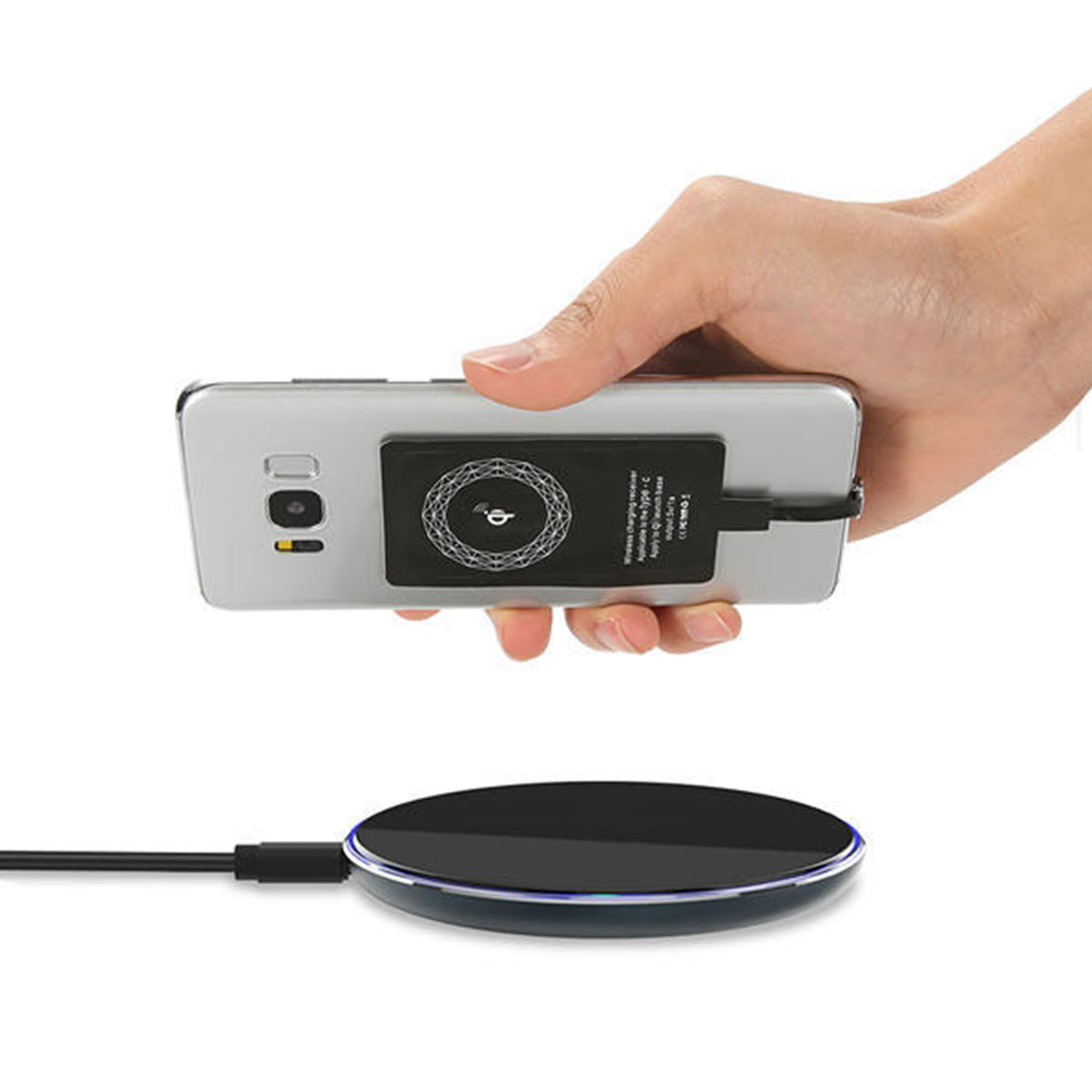 Adaptador Receptor Carga Inalámbrica Tipo C Qi.