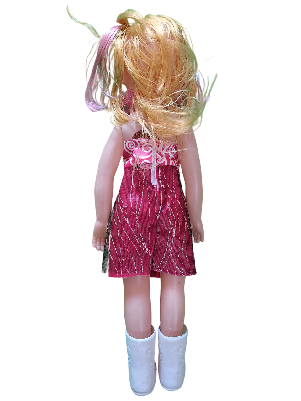 Muñecas De Juguete Para Niñas Bonita Muñeca Grande 42 Cm Vestido Color Rojo