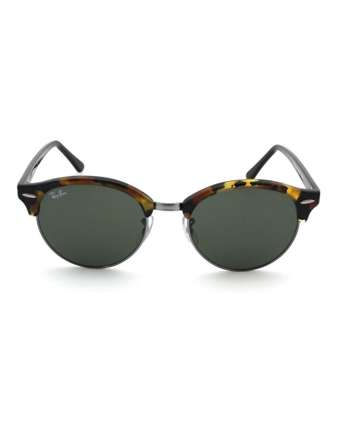Lentes de sol Ray Ban Rb4246 1157 Clubround Fleck Carey Negro G-15 P1