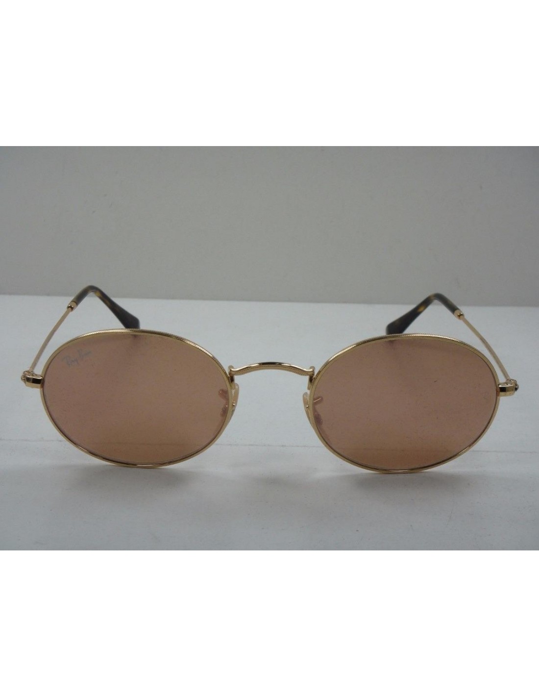 Lentes de sol Ray Ban Rb3547n 001/z2 Oval Flat Lenses Rosa Espejo Icon