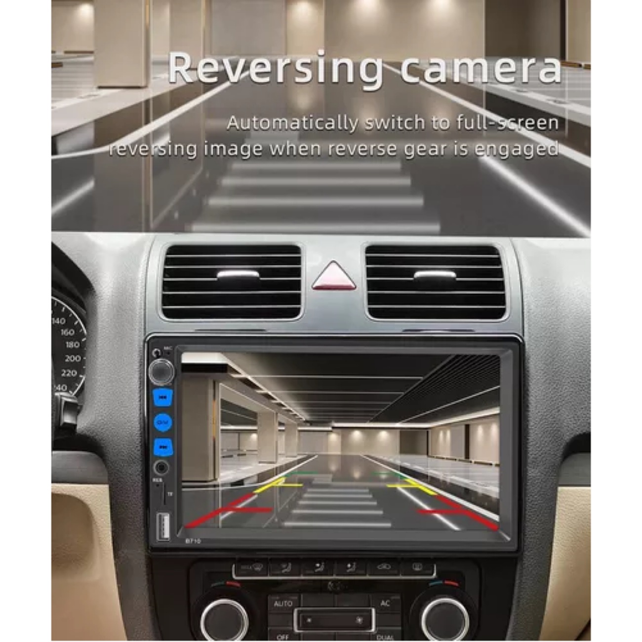 Auto Estereo Pantalla Doble Din Carplay Android Auto Camara