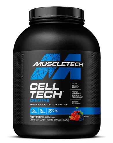 Creatina Cell Tech Muscletech 2.27 kg (54 serv) Ponche de Frutas