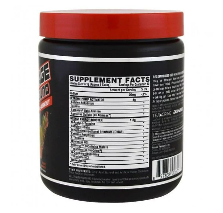 Pre Entreno Hemo-Rage Black Underground 30 serv Nutrex Piña Durazno