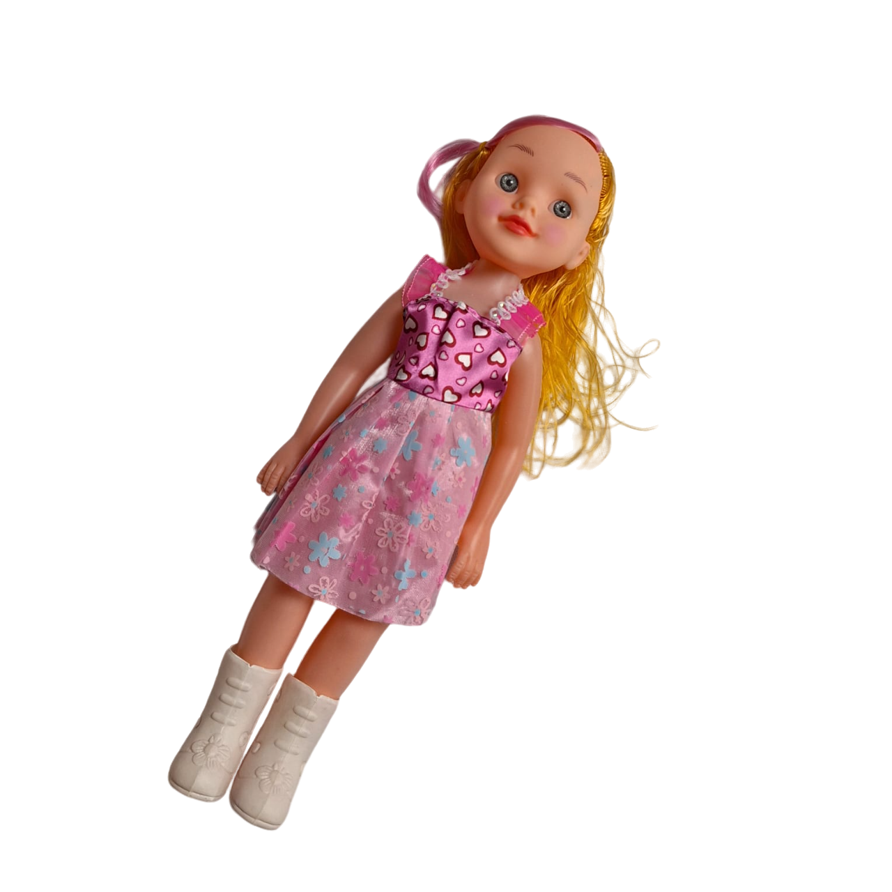 Muñecas De Juguete Para Niñas Bonita Muñeca Grande 42 Cm Vestido Color Rosa