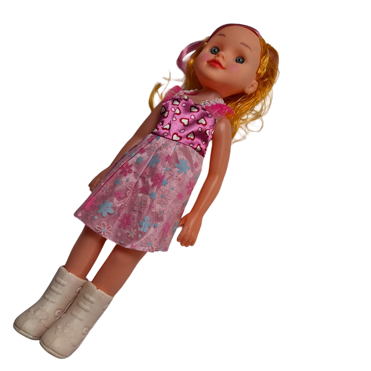 Muñecas De Juguete Para Niñas Bonita Muñeca Grande 42 Cm Vestido Color Rosa