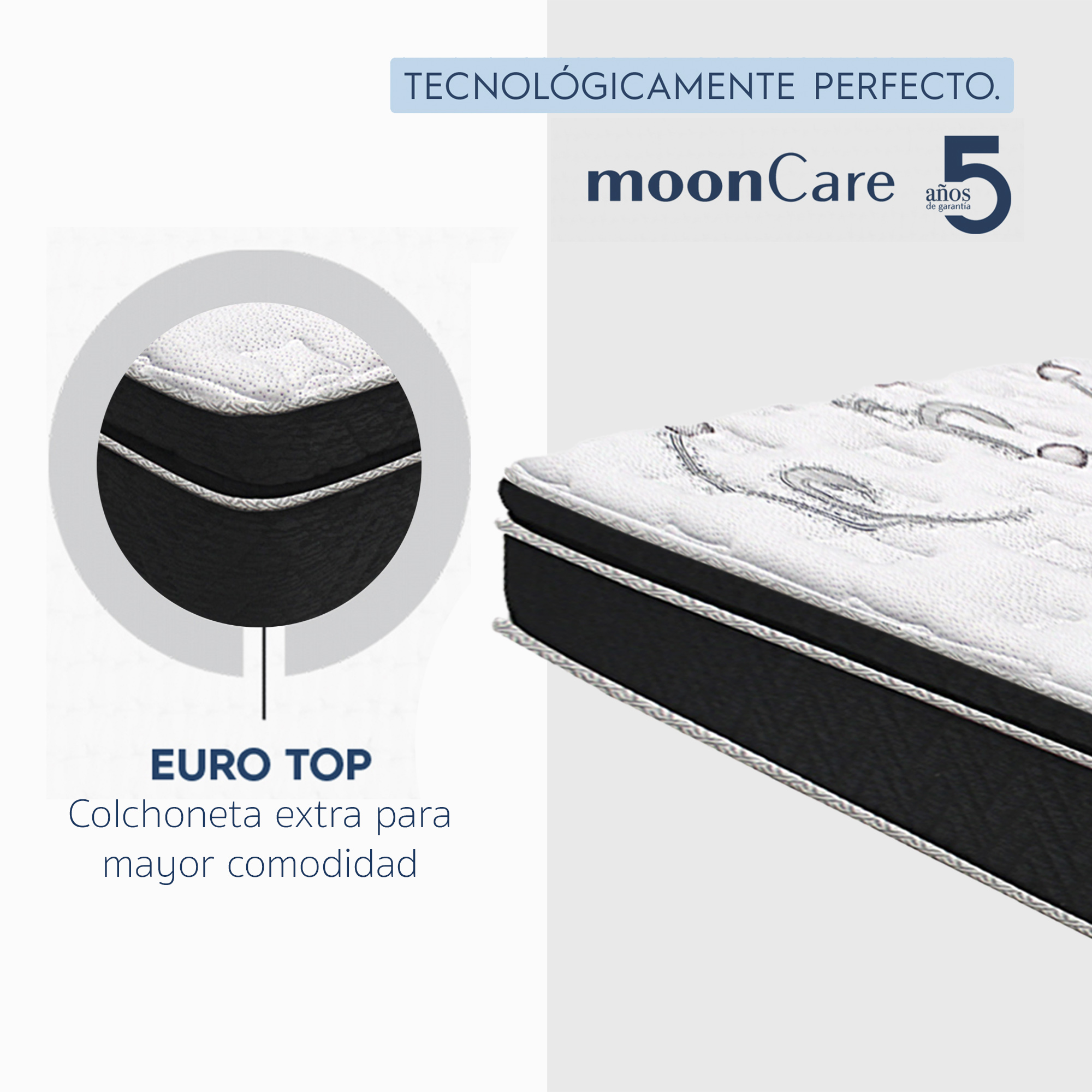 Colchón Individual Restonic Velvet Mooncare
