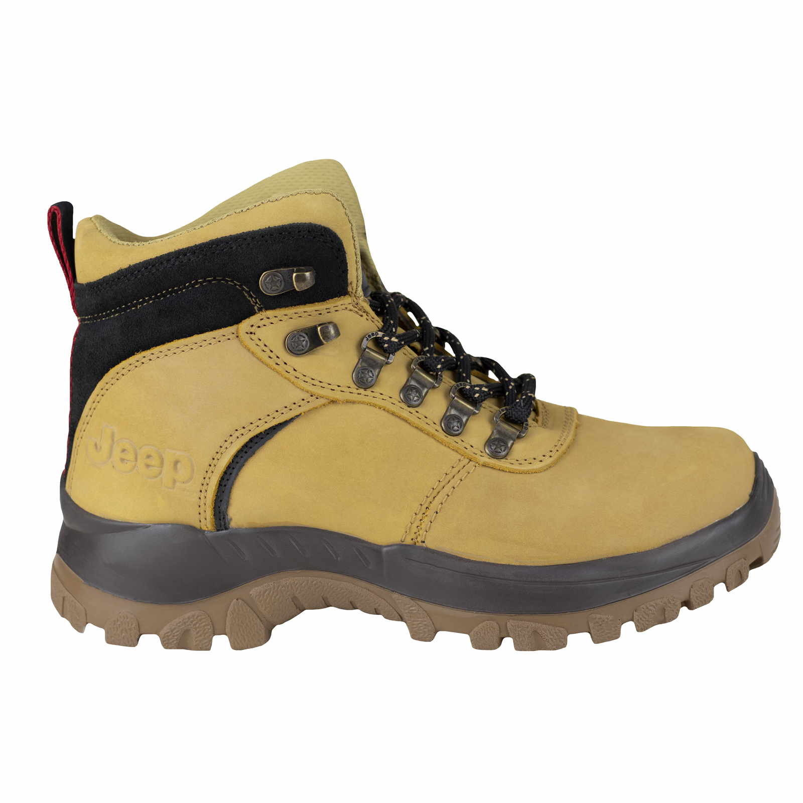 Bota De Trabajo Hombre Seguridad Industrial Jeep 18000 Miel.