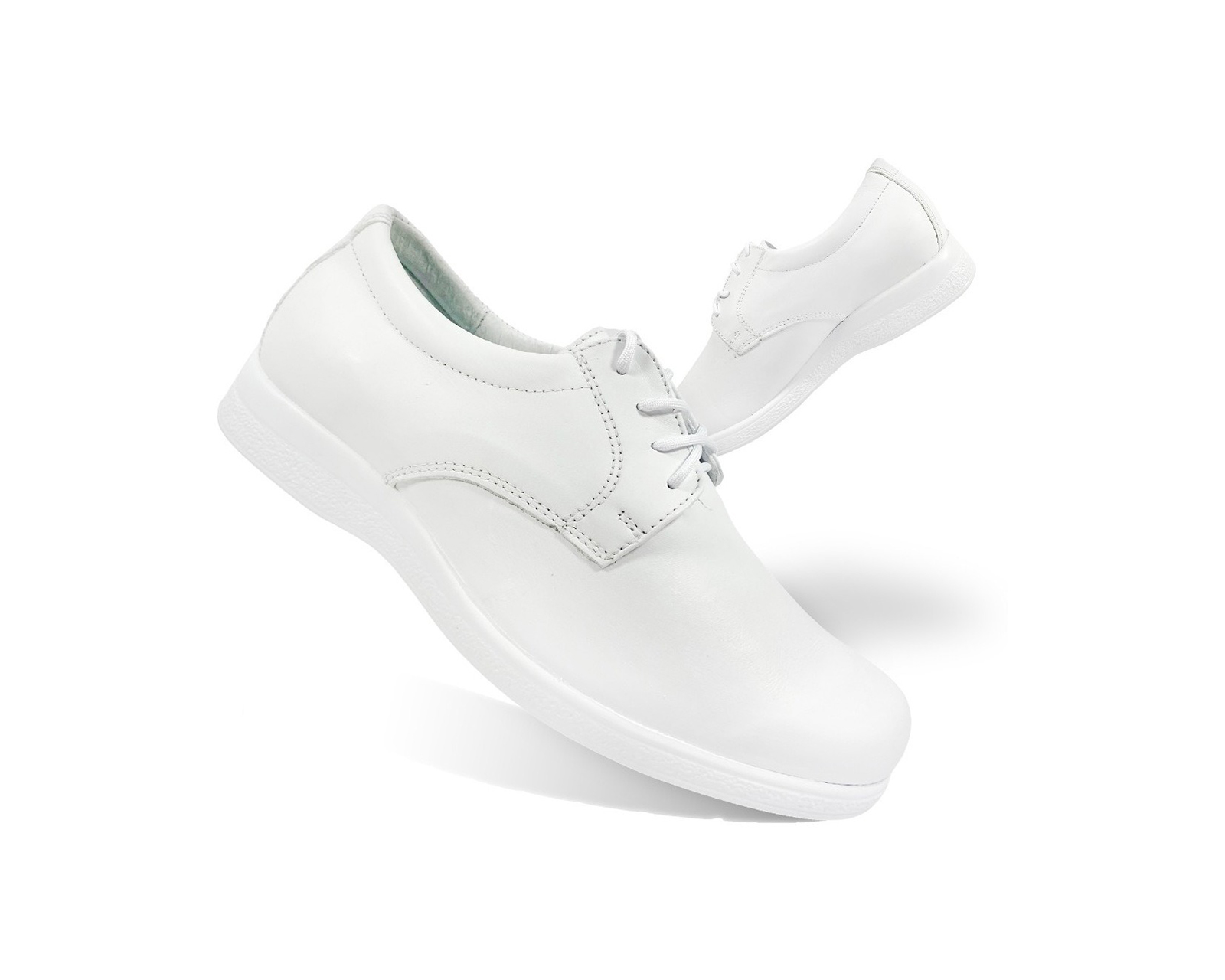 Zapato De Piel Blanco Para Caballero 20 Horas