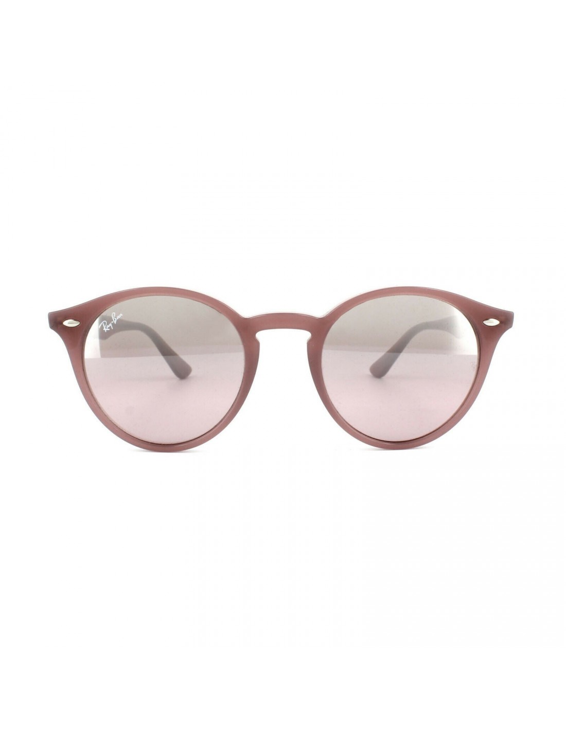 Lentes de sol Ray Ban Rb2180 62297E Round Metal Acetato Rosa Plata Espejo