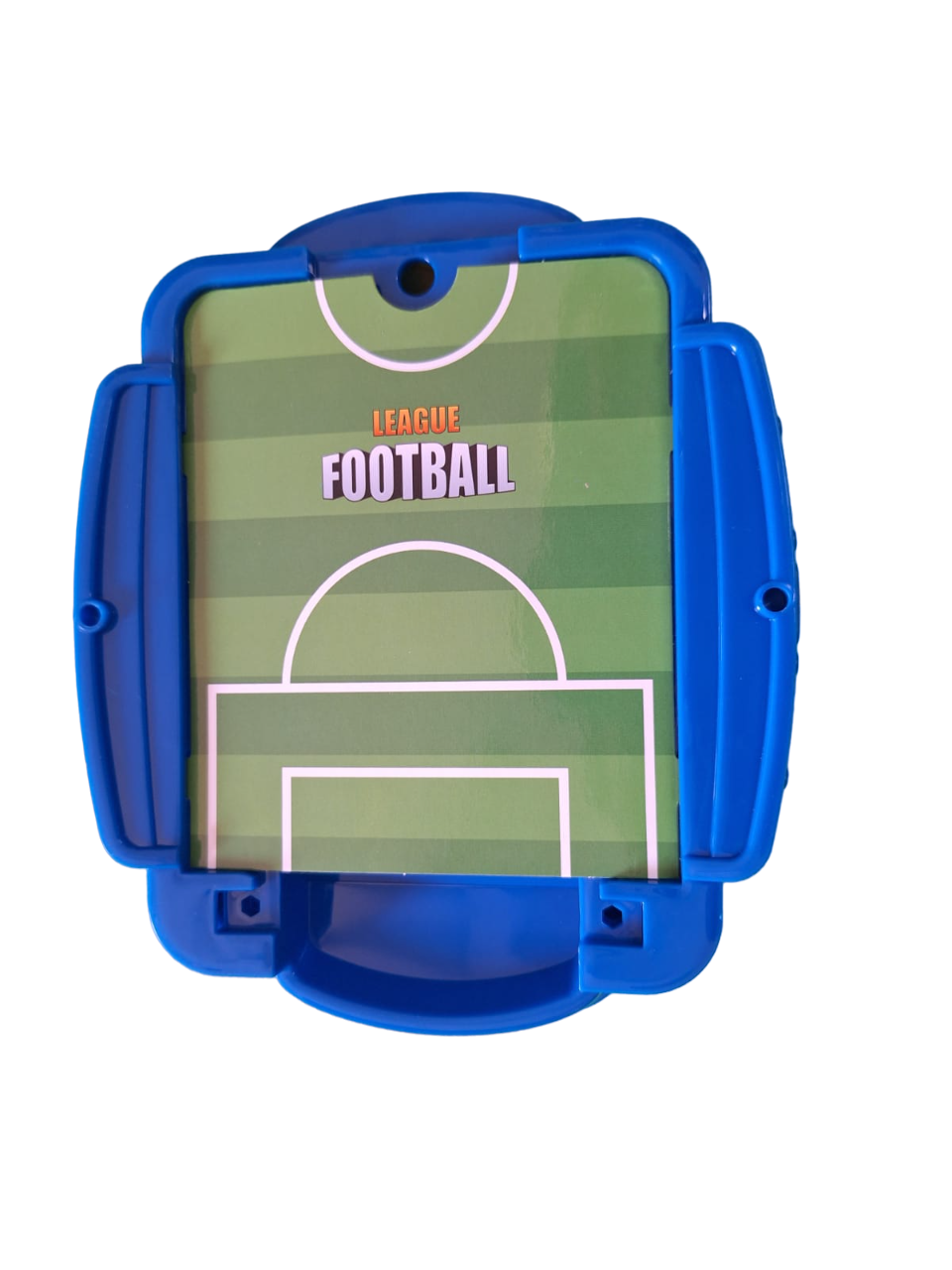 Mini Juego De Mesa Futbol Tiro Con Dedos Interactivo Juguete Tablero Color Azul Con Verde