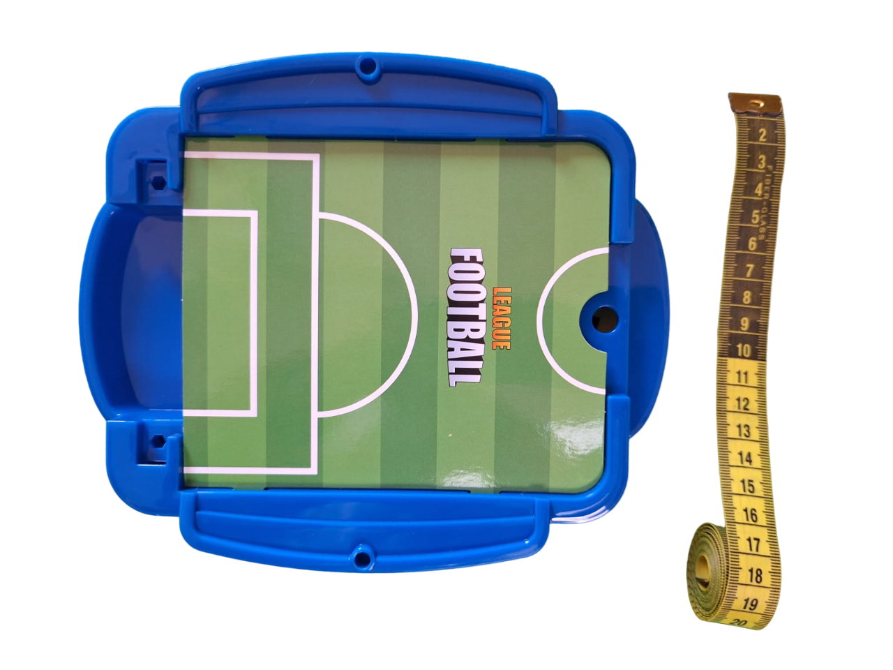 Mini Juego De Mesa Futbol Tiro Con Dedos Interactivo Juguete Tablero Color Azul Con Verde