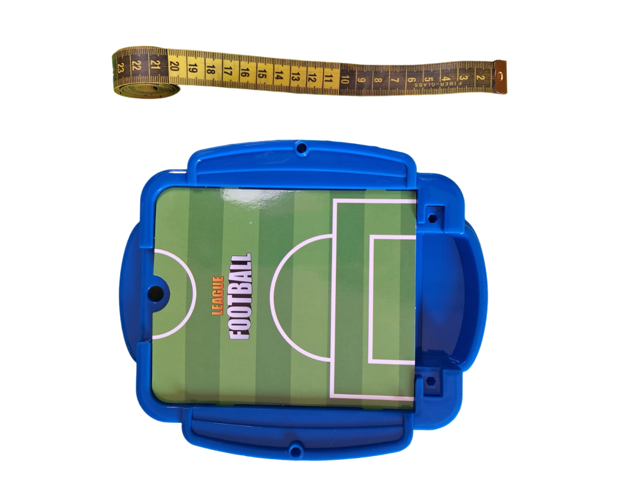 Mini Juego De Mesa Futbol Tiro Con Dedos Interactivo Juguete Tablero Color Azul Con Verde