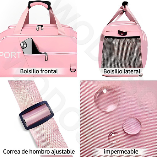 3en1 Mochila De Viaje Mujer Maletas Deportivas Bolsa De Gym