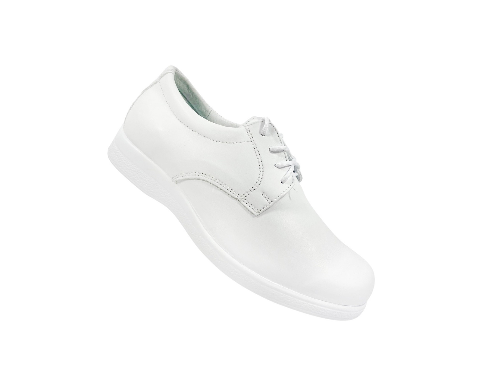 Zapato De Piel Blanco Para Mujer