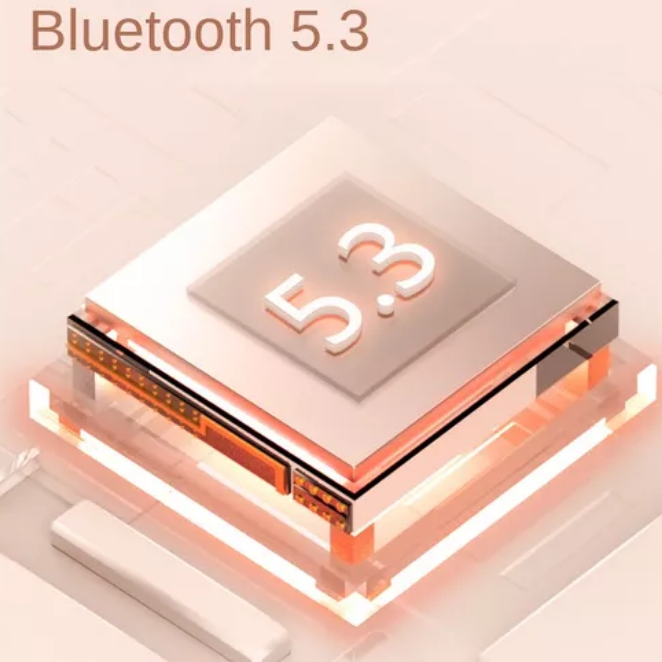 Audifonos Inalambricos Mini S800 Bluetooth Invisibles Bt 5.3 Compatible iPhone Y Android In-ear Rosa