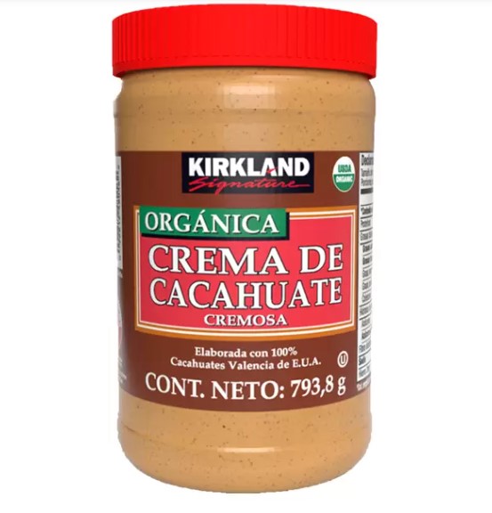 Crema De Cacahuate Orgánica Kirkland 2 Frascos De 793 G C/u