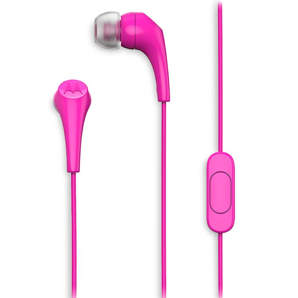 Audífonos Motorola Earbuds 2S con Micrófono Jack 3.5mm Rosa