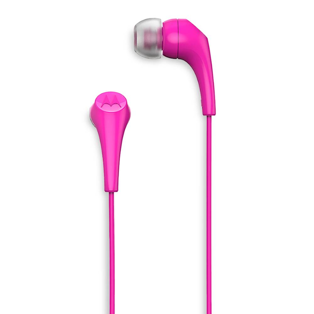 Audífonos Motorola Earbuds 2S con Micrófono Jack 3.5mm Rosa