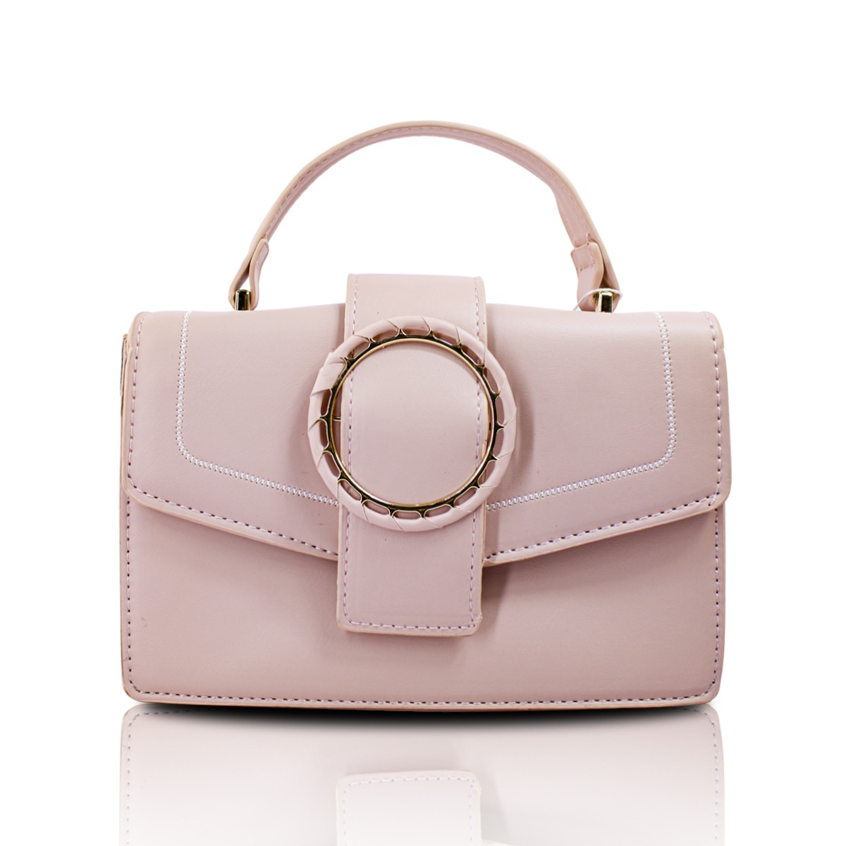 Bolso Rosa De Hombro Y Mano Crosbody Para Mujer