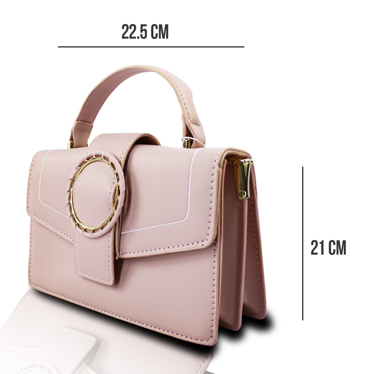 Bolso Rosa De Hombro Y Mano Crosbody Para Mujer