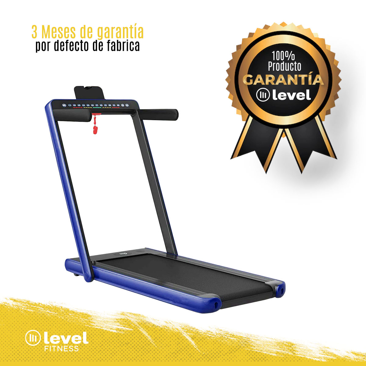 Caminadora Eléctrica SERVAL Level Fitness 2 En 1 110v Color Azul