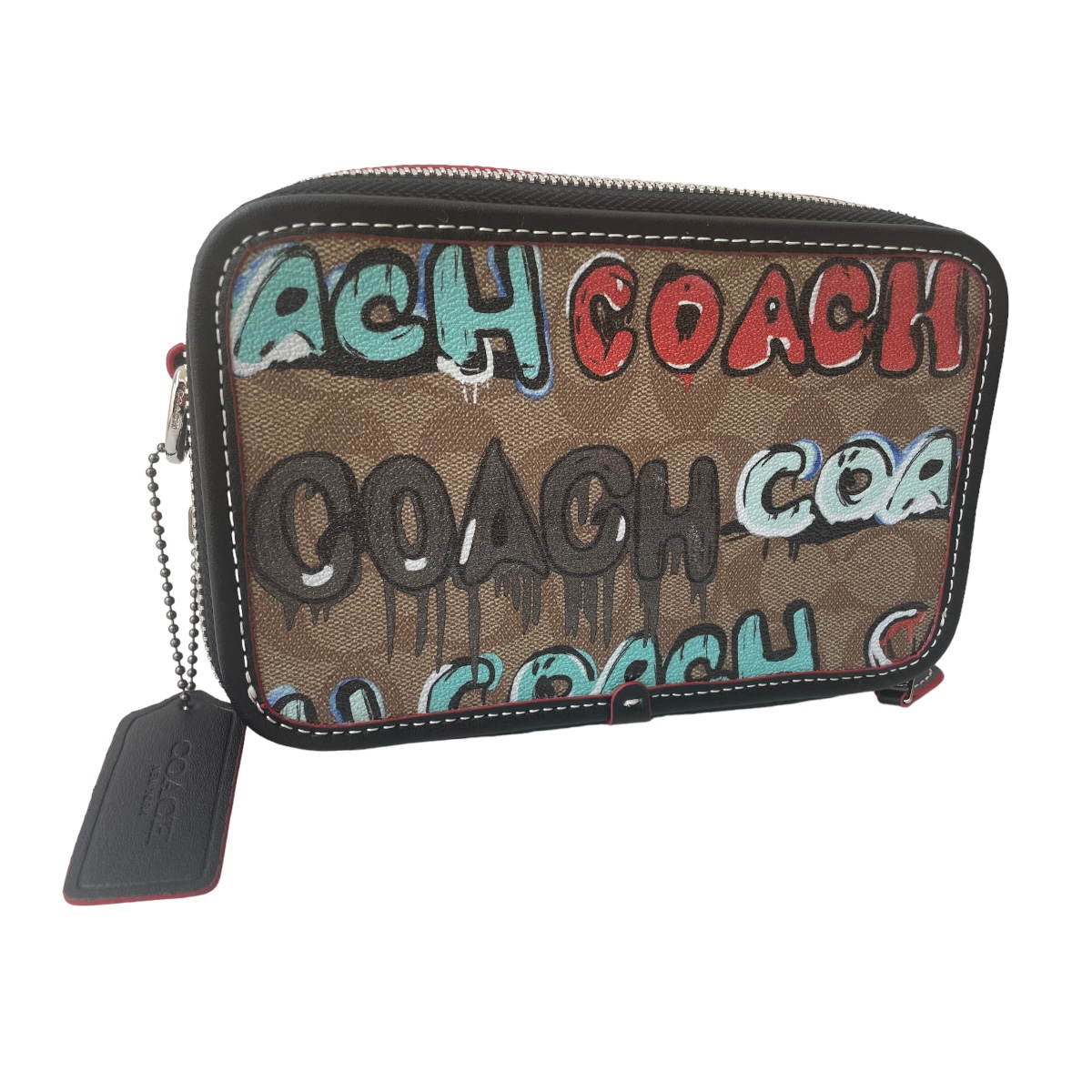 Bolsa Coach Crossbody Charter Café Grafitti